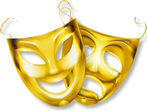 Graphic: Golden Drama Masks
